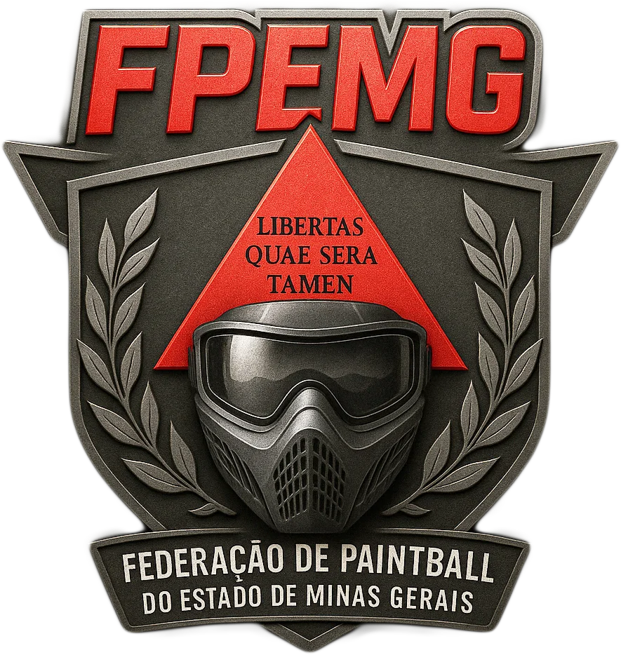 Logo da Federação de Paintball do Estado de Minas Gerais (FPEMG).